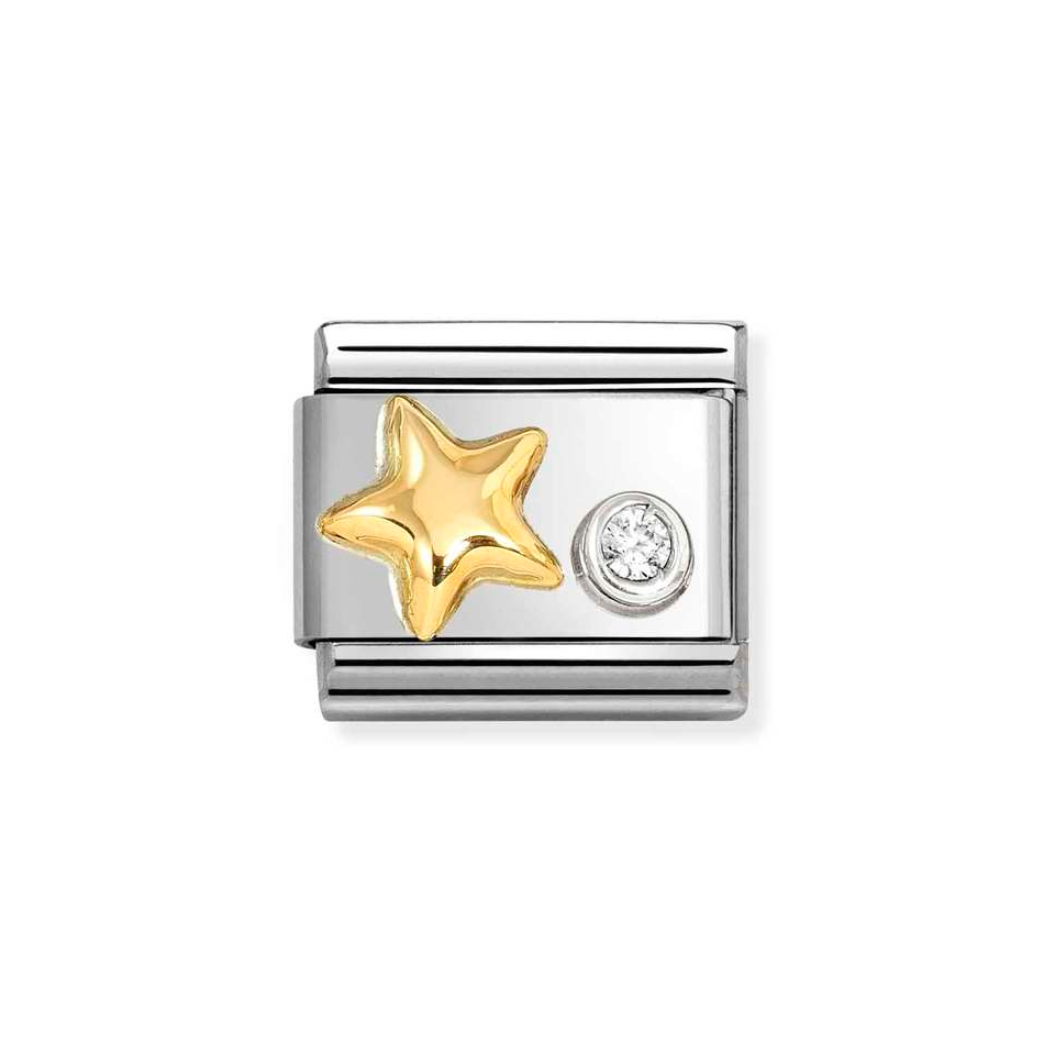 Nomination Classic Link Star CZ in Gold & Silver