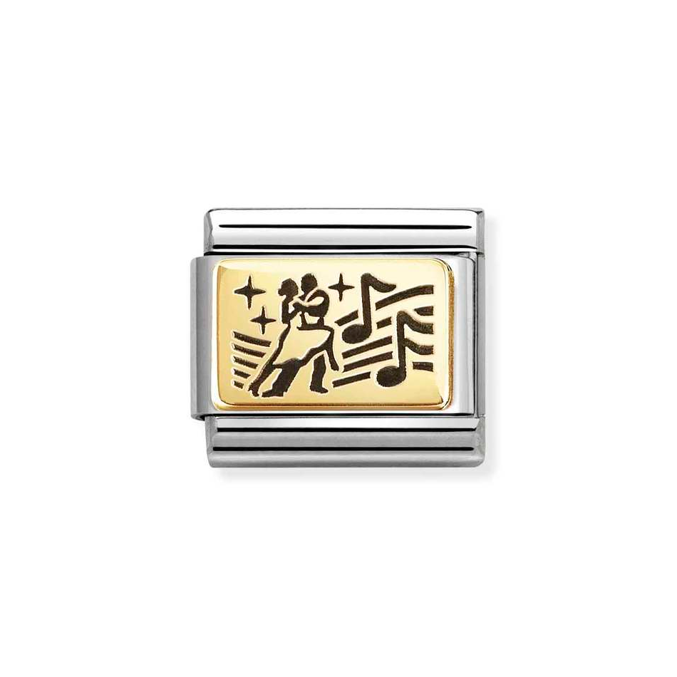 Nomination Classic Link Dance Couple Charm in Gold