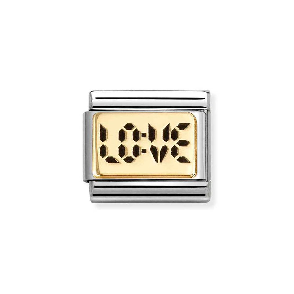 Nomination Classic DigitaI Love Charm in Gold