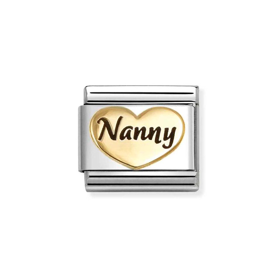 Nomination Classic Nanny Heart Charm in Gold