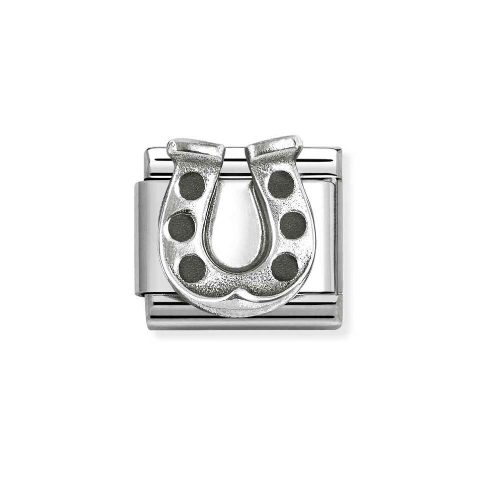 Nomination Classic Link Horseshoe Charm in Silver