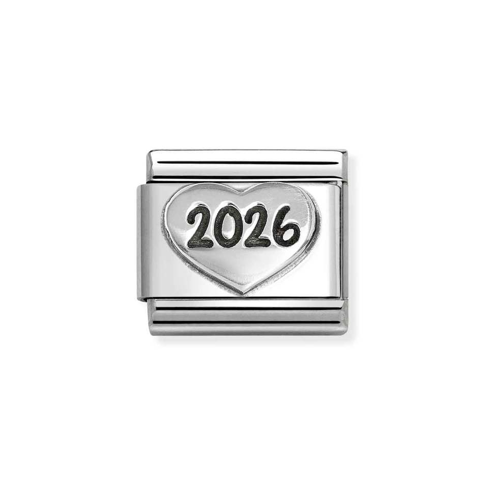 Nomination Classic Link 2026 Heart Charm in Silver