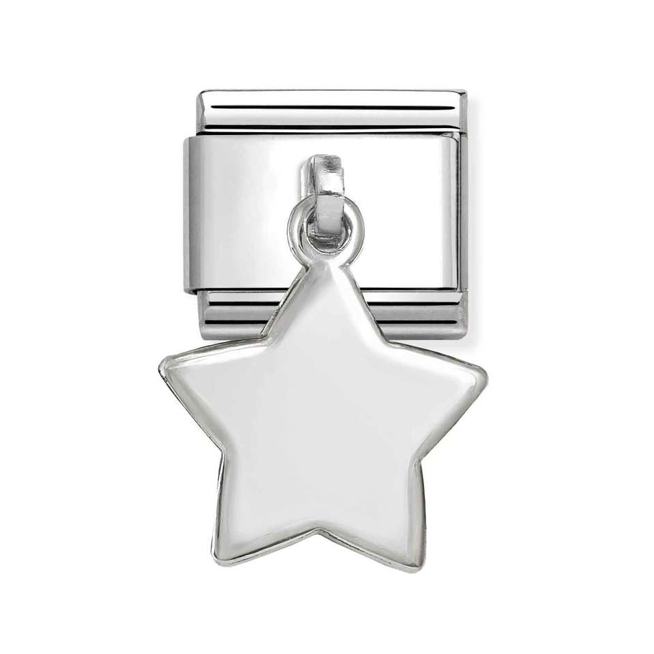 Nomination Classic Link Pendant Engravable Star Charm in Silver