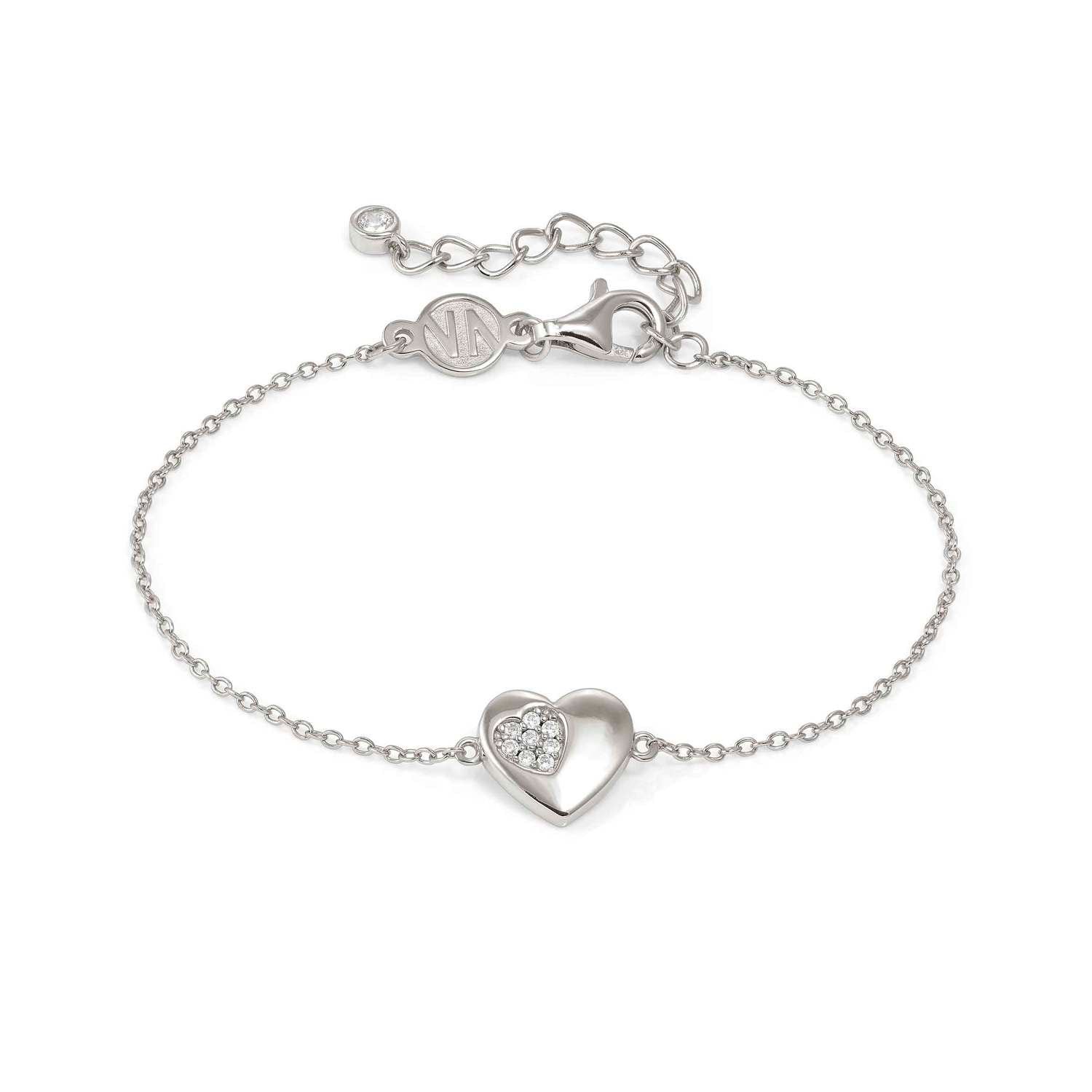 Nomination Petit Sparkle Heart Bracelet silver