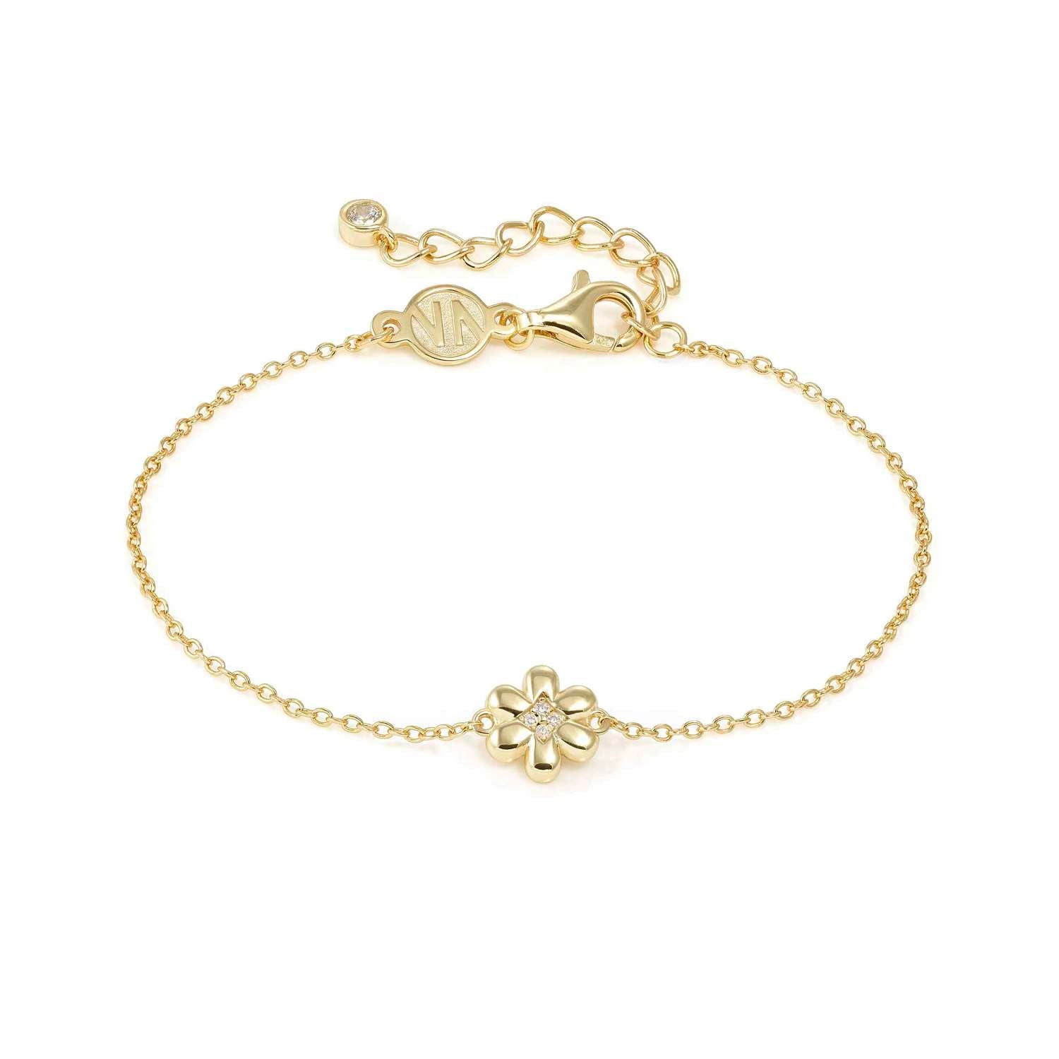 Nomination Petit Sparkle Flower Bracelet gold finish