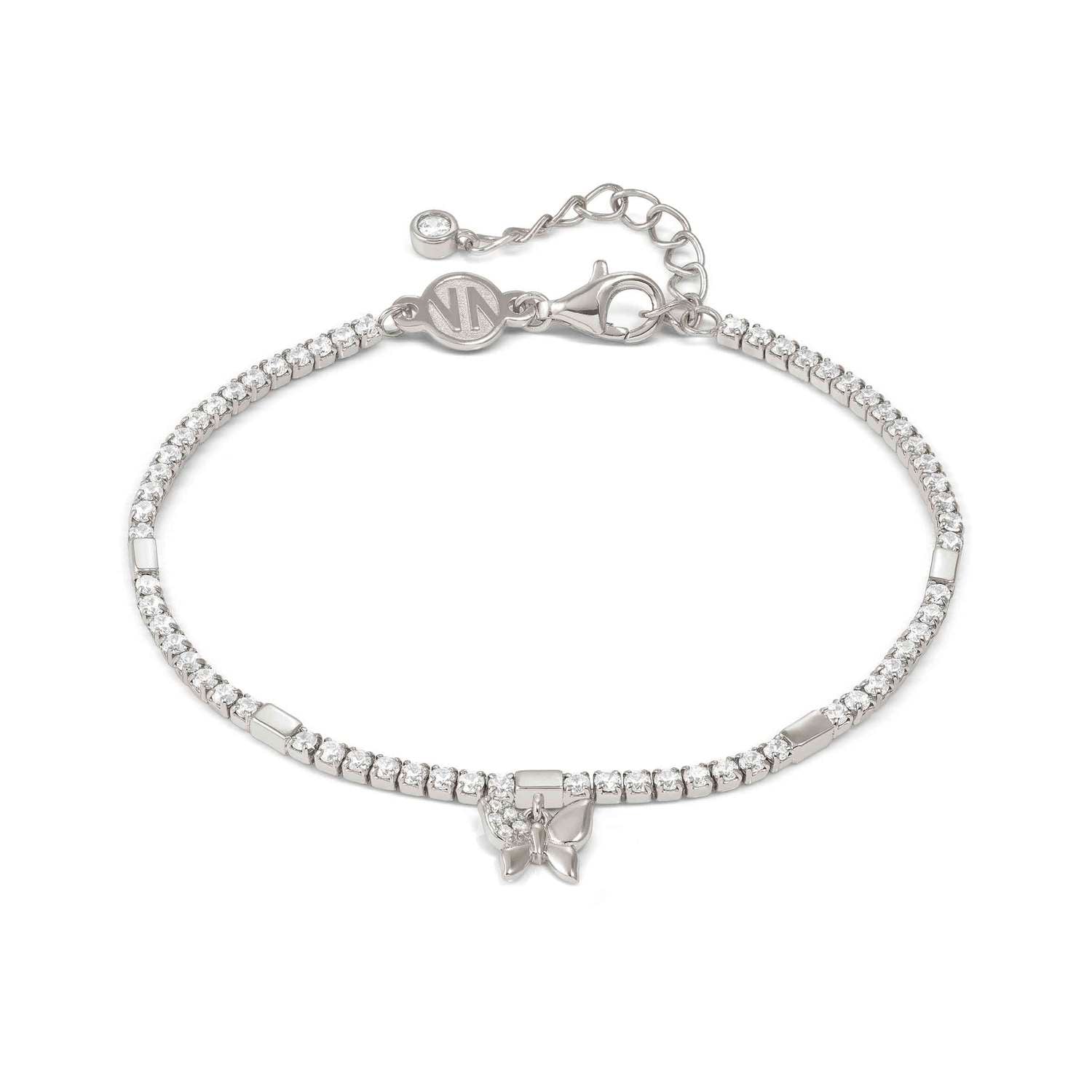 Nomination Petit Sparkle Tennis Bracelet Butterfly Pendant silver