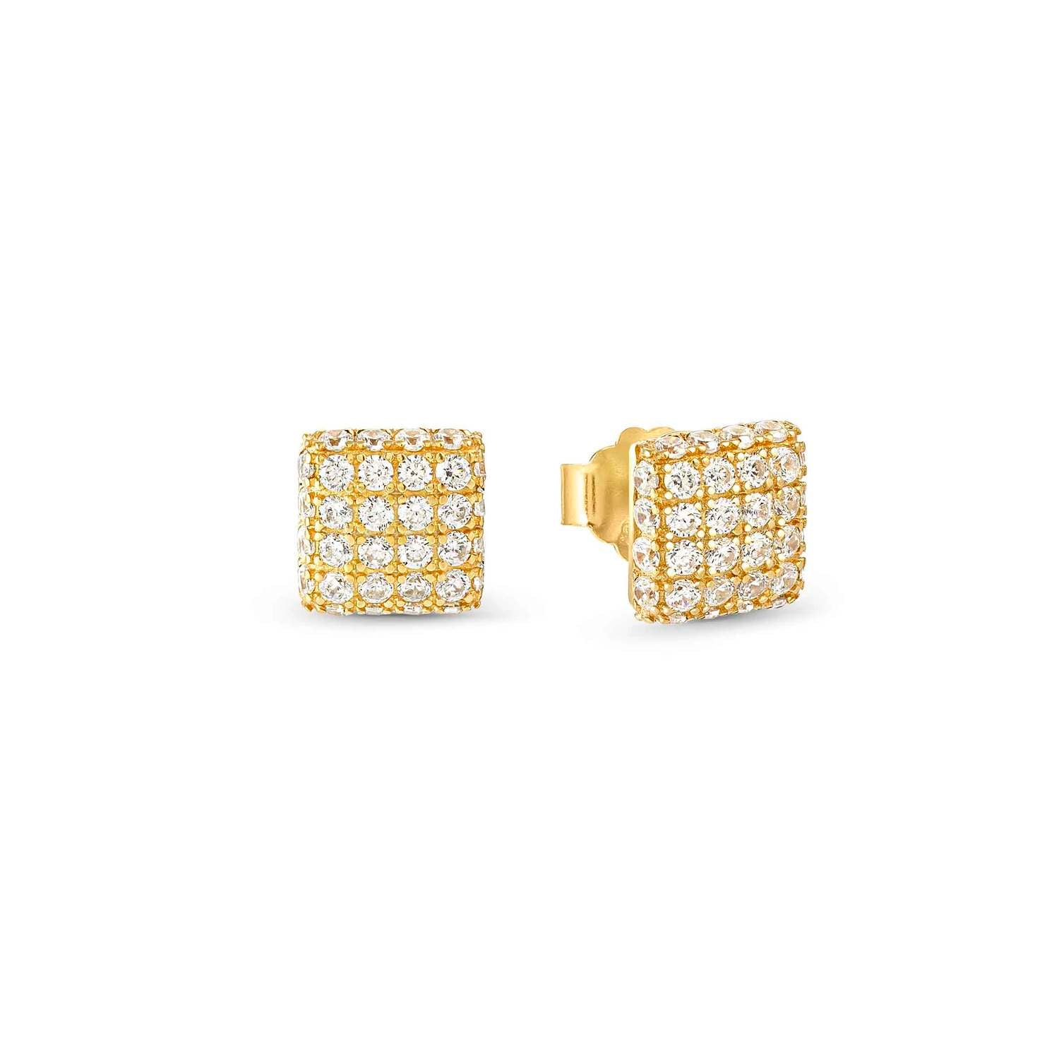 Nomination Enigmatic Shine Stud Earrings gold finish