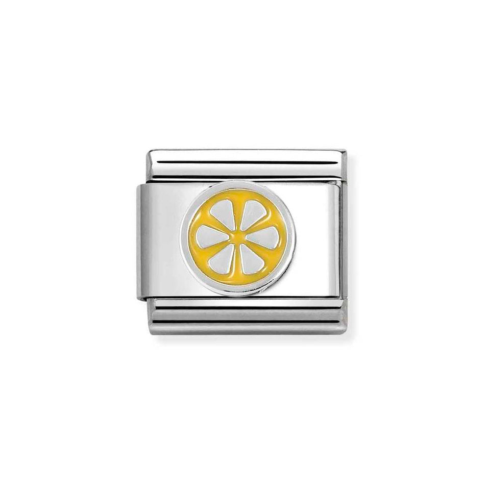 Nomination Classic Link Lemon Slice Charm in Silver