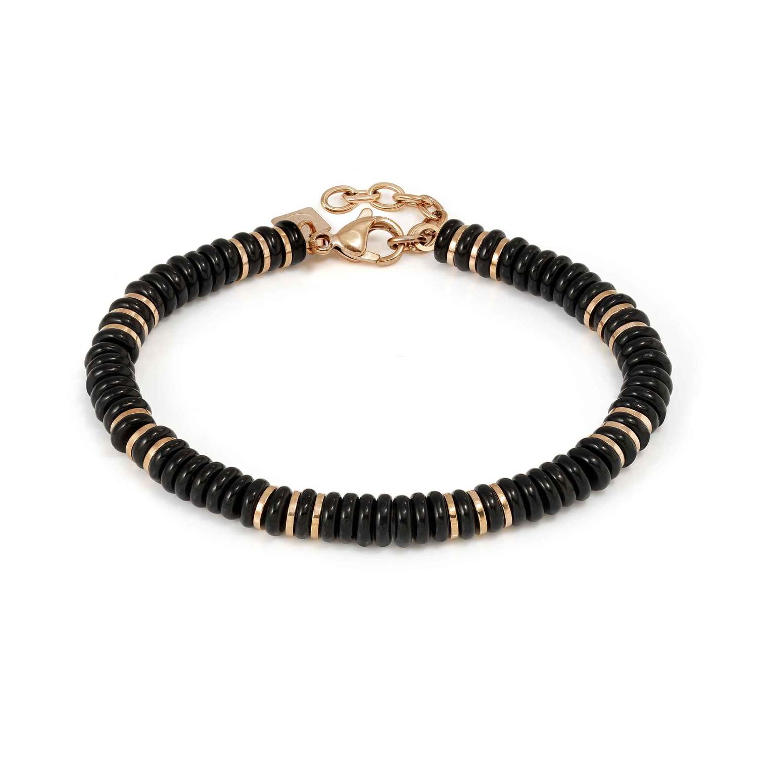 Nomination InstinctStyle Infinity Edition Bracelet Black Onyx Yellow Finish