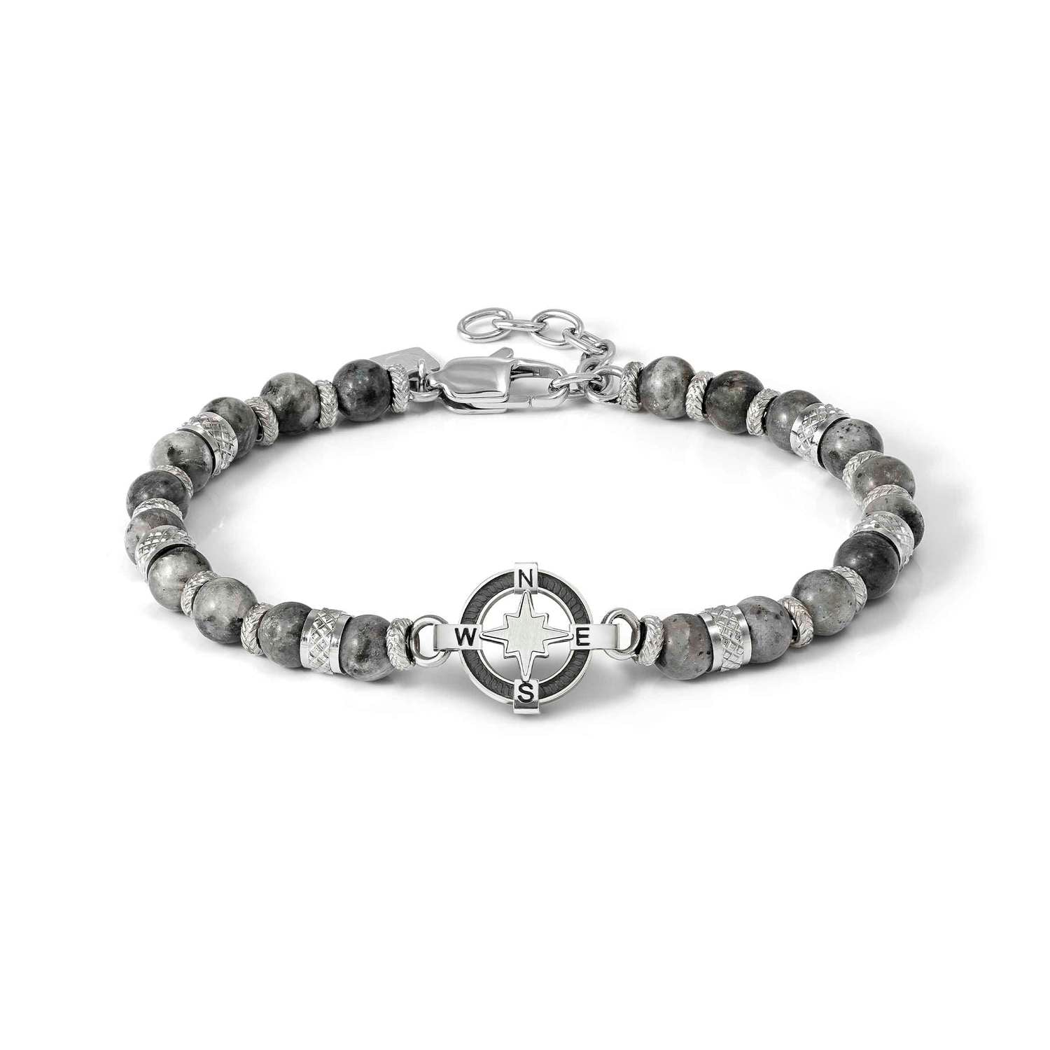 Nomination ManVision Bracelet Wind Rose and Grey Jasper