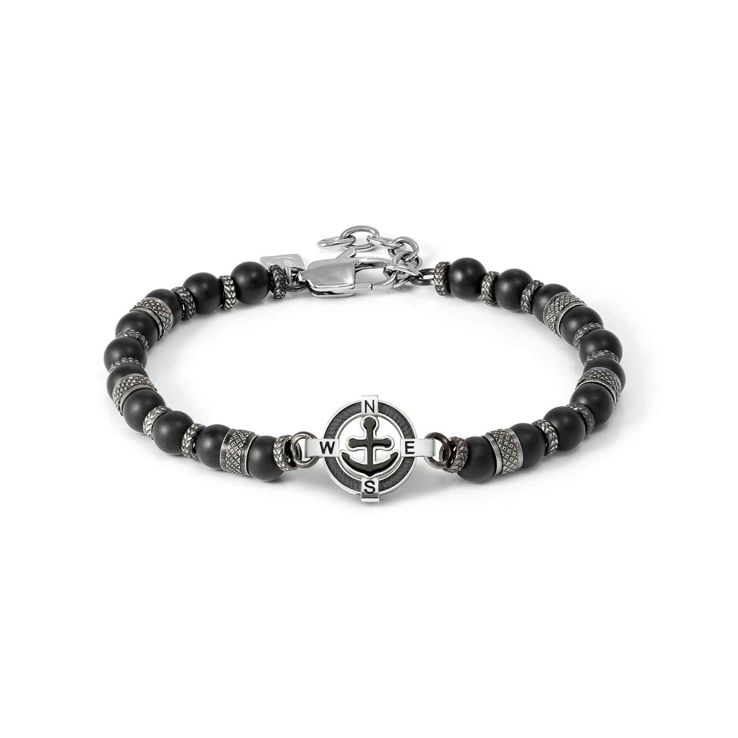 Nomination ManVision Anchor Rose and Black Agate