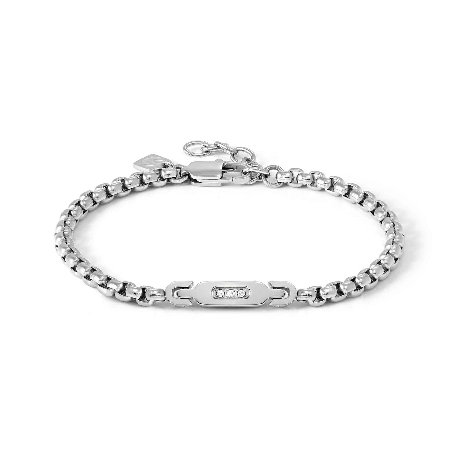 Nomination ManVision Bracelet 3 Stone CZ Stainless Steel