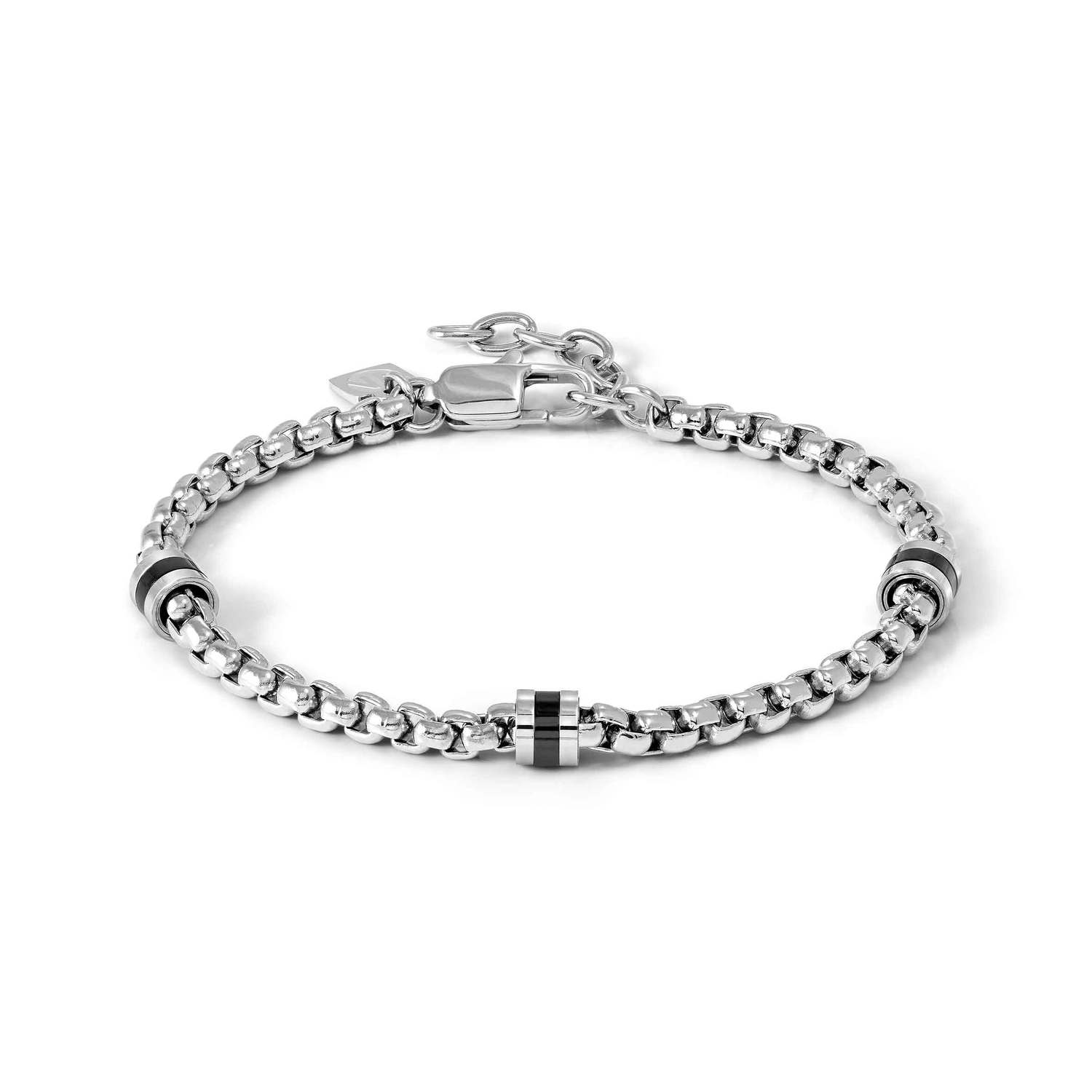 Nomination ManVision Stones Edition Bracelet Steel & Black Enamel