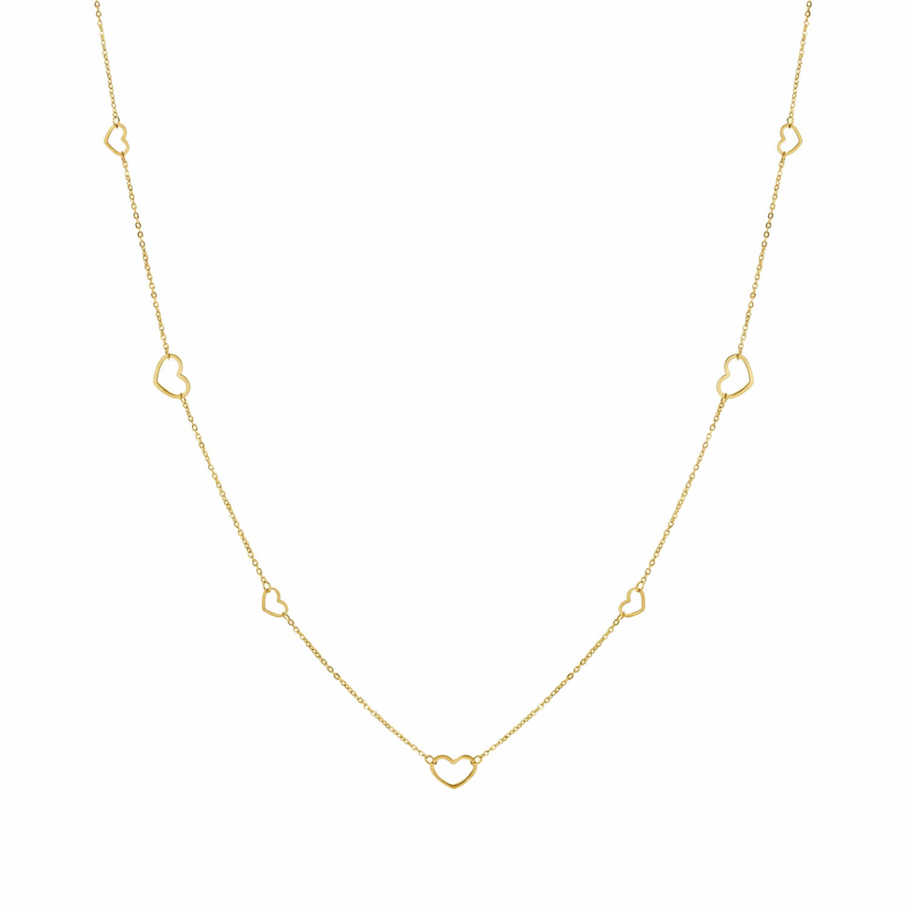 Nomination Ritmatika Stainless Steel Long Heart Chain Necklace