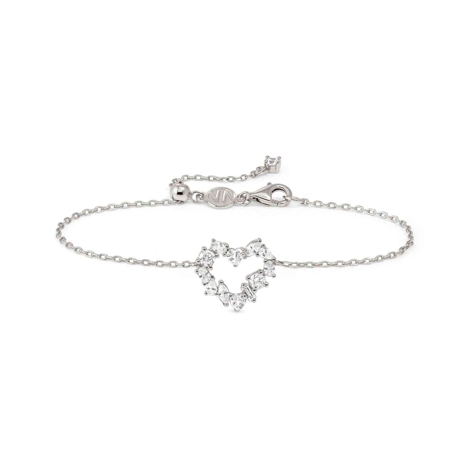 Nomination Colour Wave Mini Edition CZ Heart Bracelet