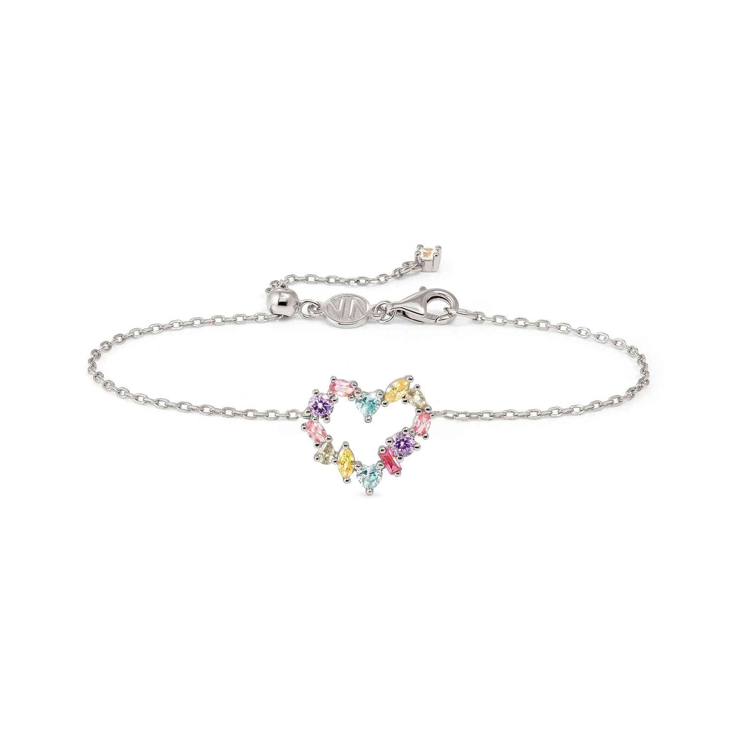 Nomination Colour Wave Mini Edition CZ Heart Bracelet