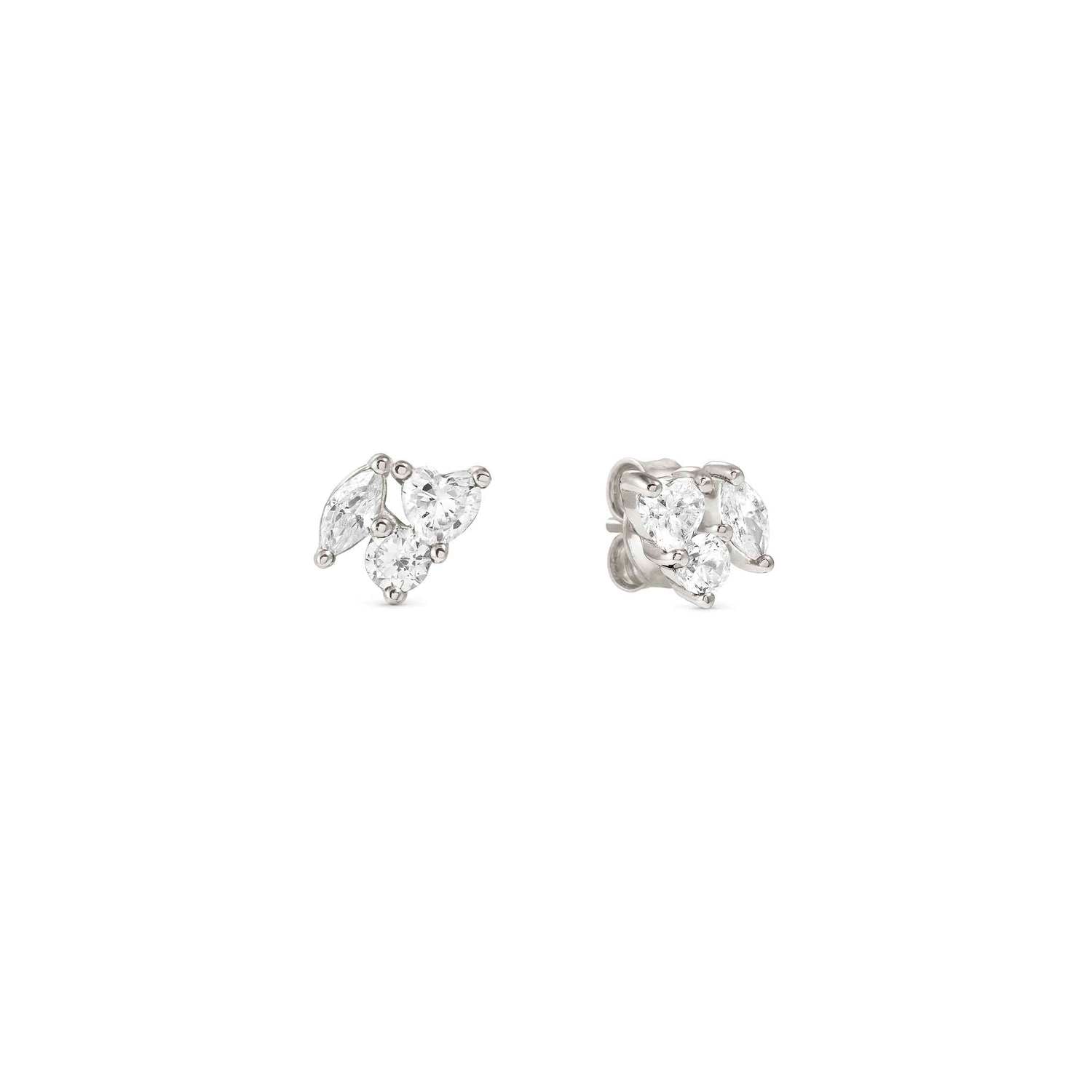Nomination Colour Wave Mini Edition CZ Stud Earrings silver