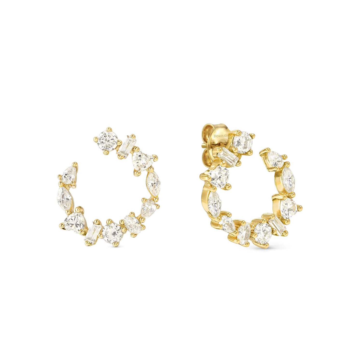 Nomination Colour Wave Mini Edition CZ Circle Stud Earrings