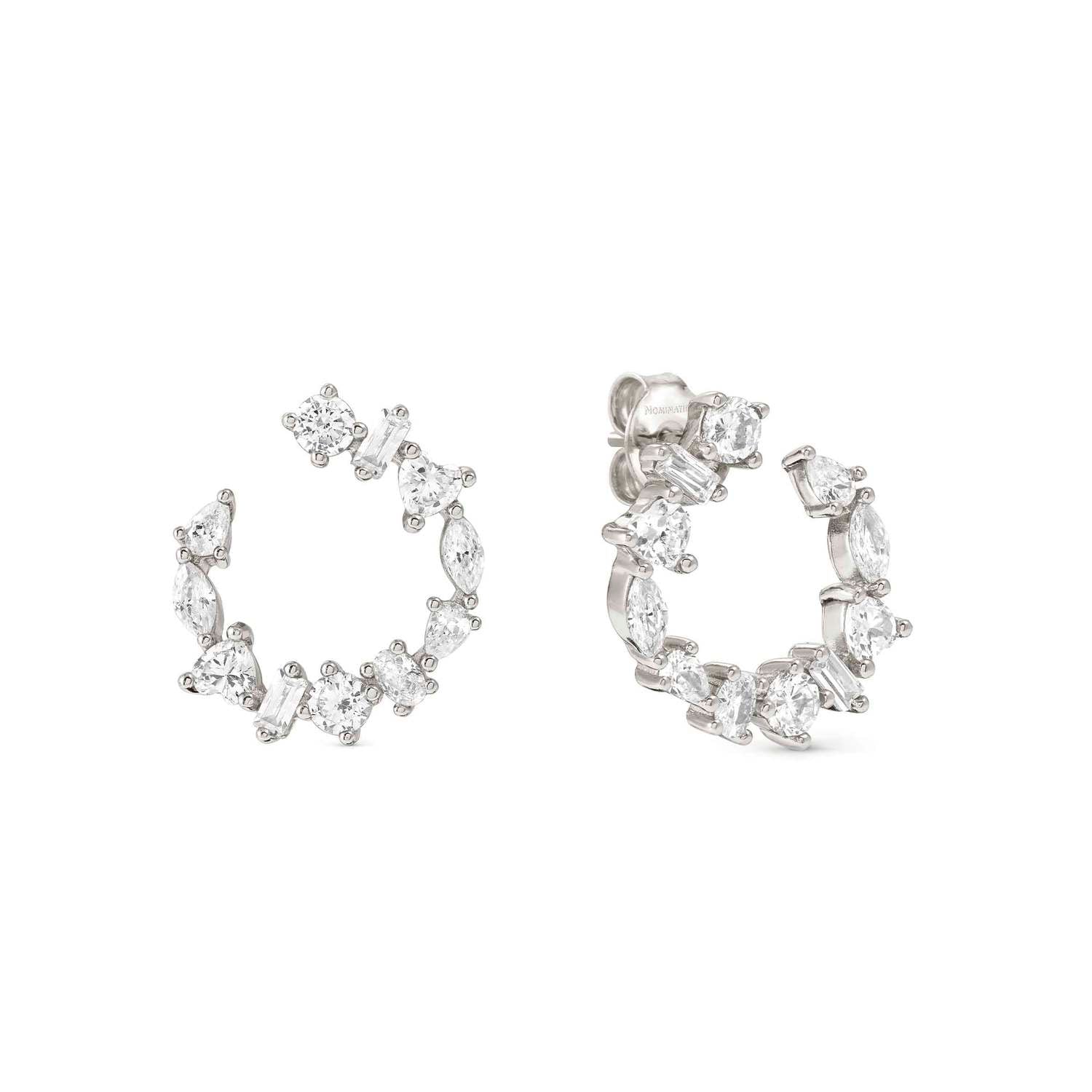 Nomination Colour Wave Mini Edition CZ Circle Stud Earrings