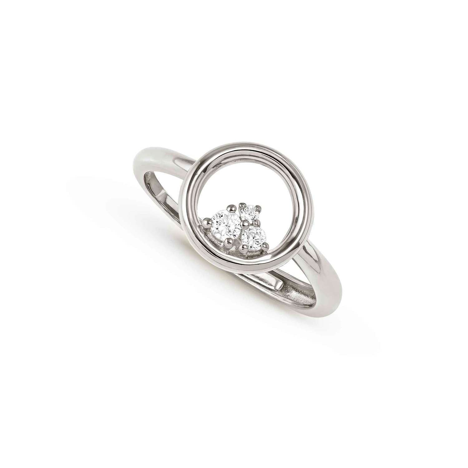 Nomination Dream Beats CZ Circle Ring silver