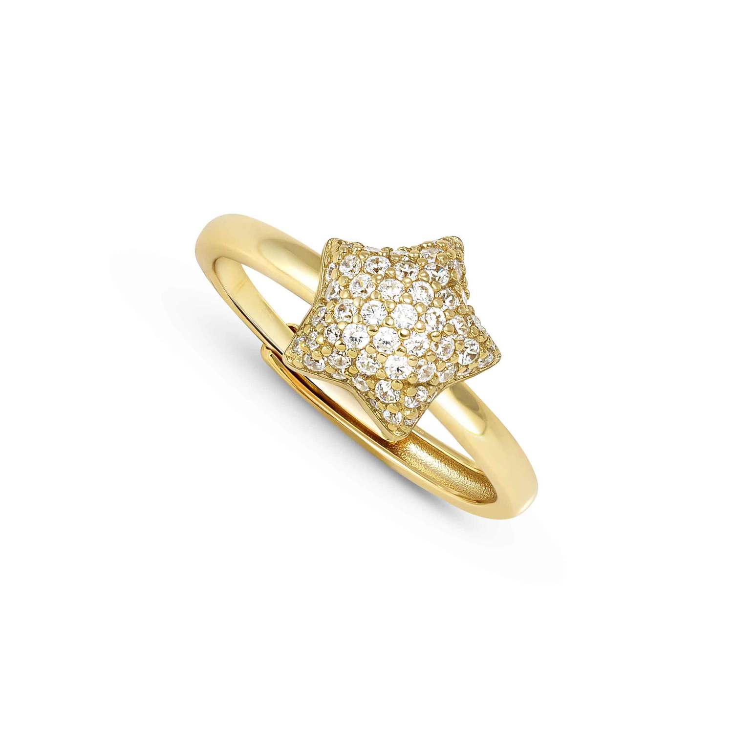 Nomination Life Poetry CZ Pave Star Ring gold