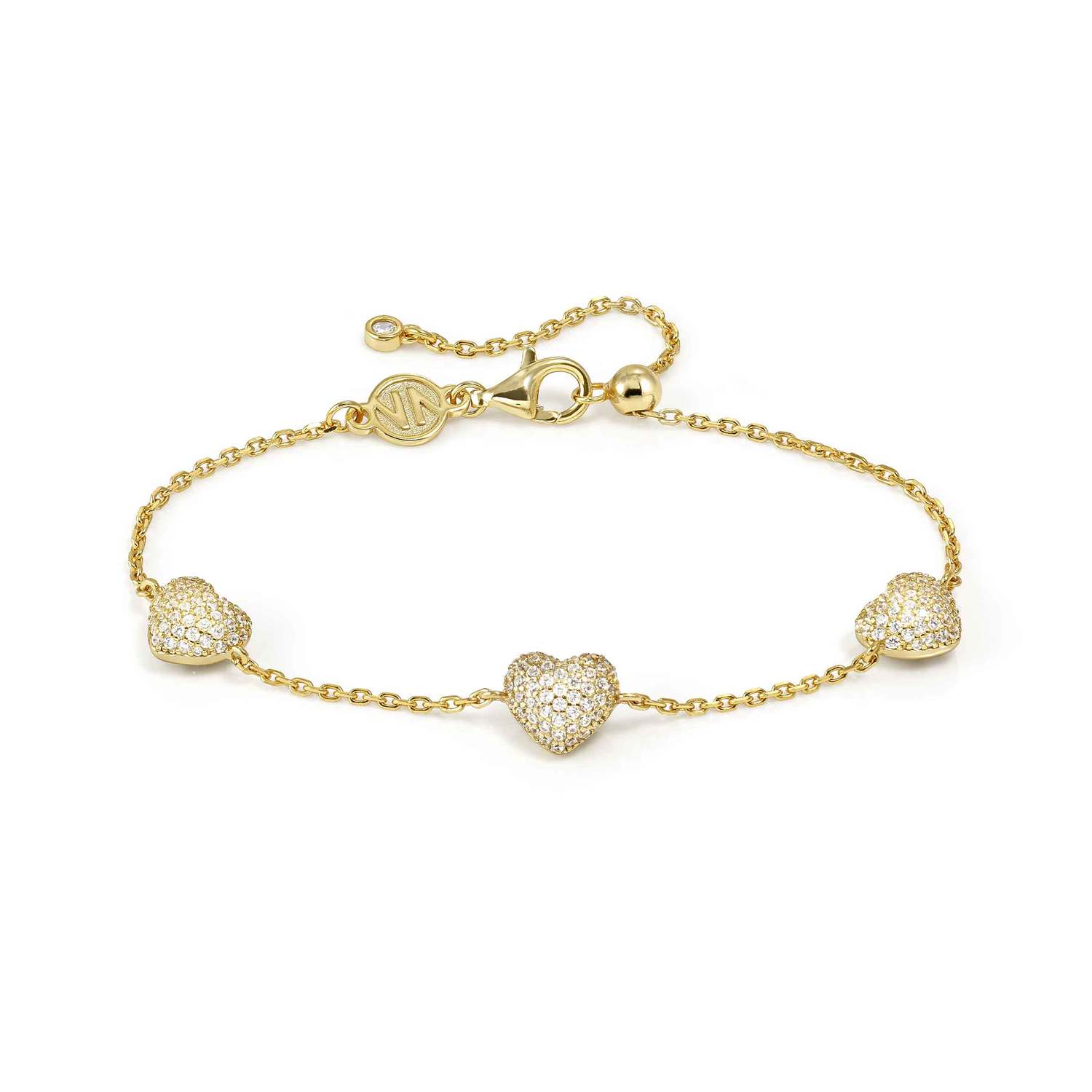 Nomination Life Poetry Multi Heart Bracelet gold