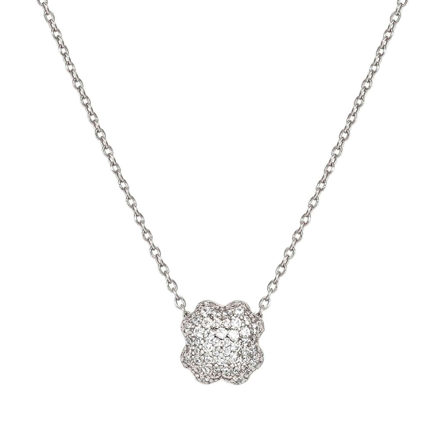 Nomination Life Poetry Four Leaf Clover Necklace silver