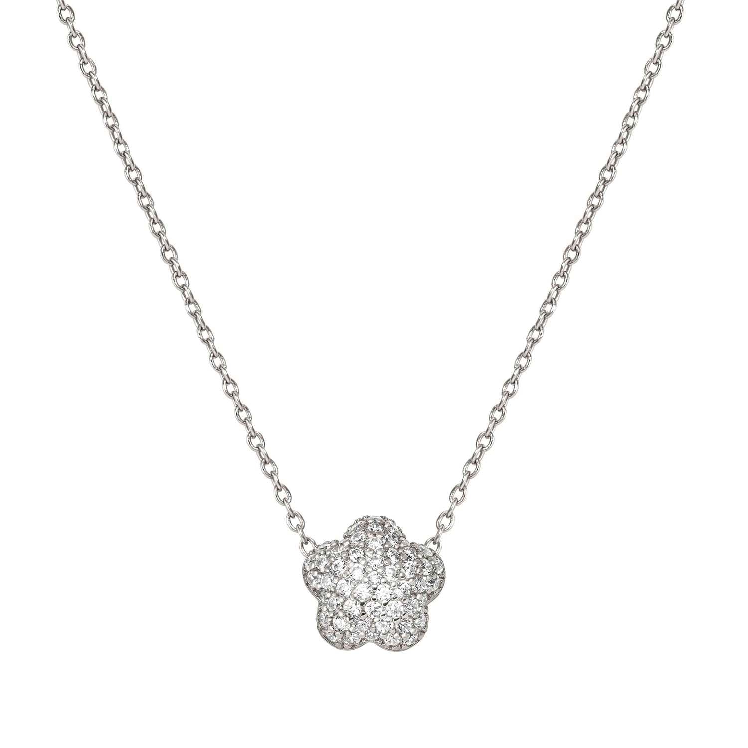 Nomination Life Poetry Flower Necklace silver