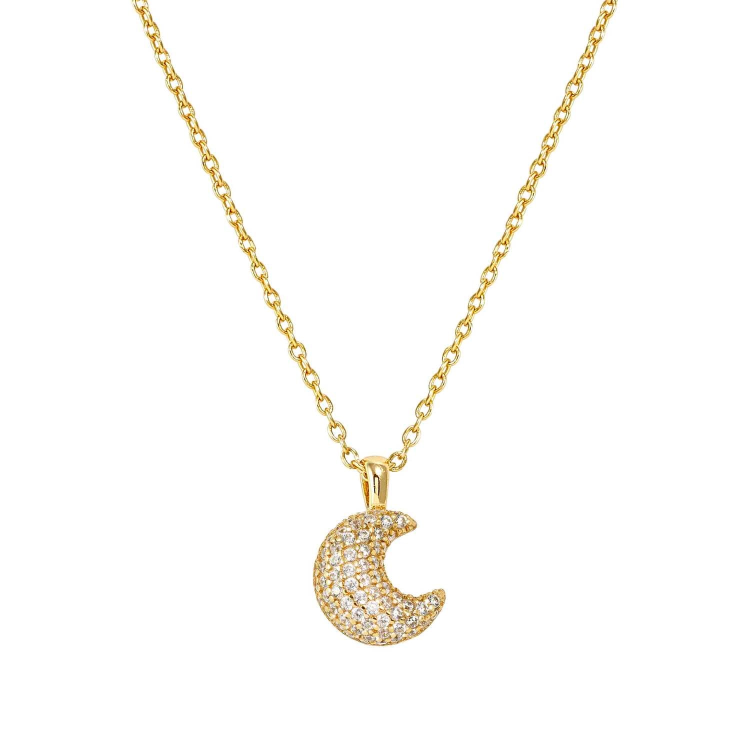 Nomination Life Poetry Moon Necklace gold
