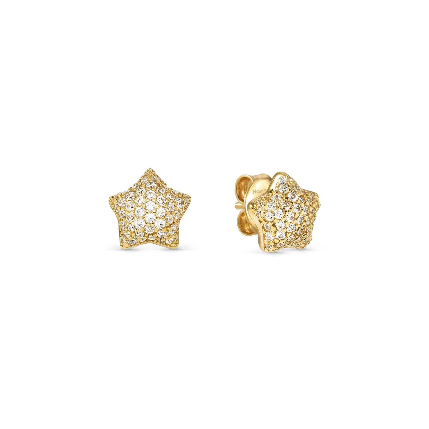 Nomination Life Poetry Star Stud Earrings gold