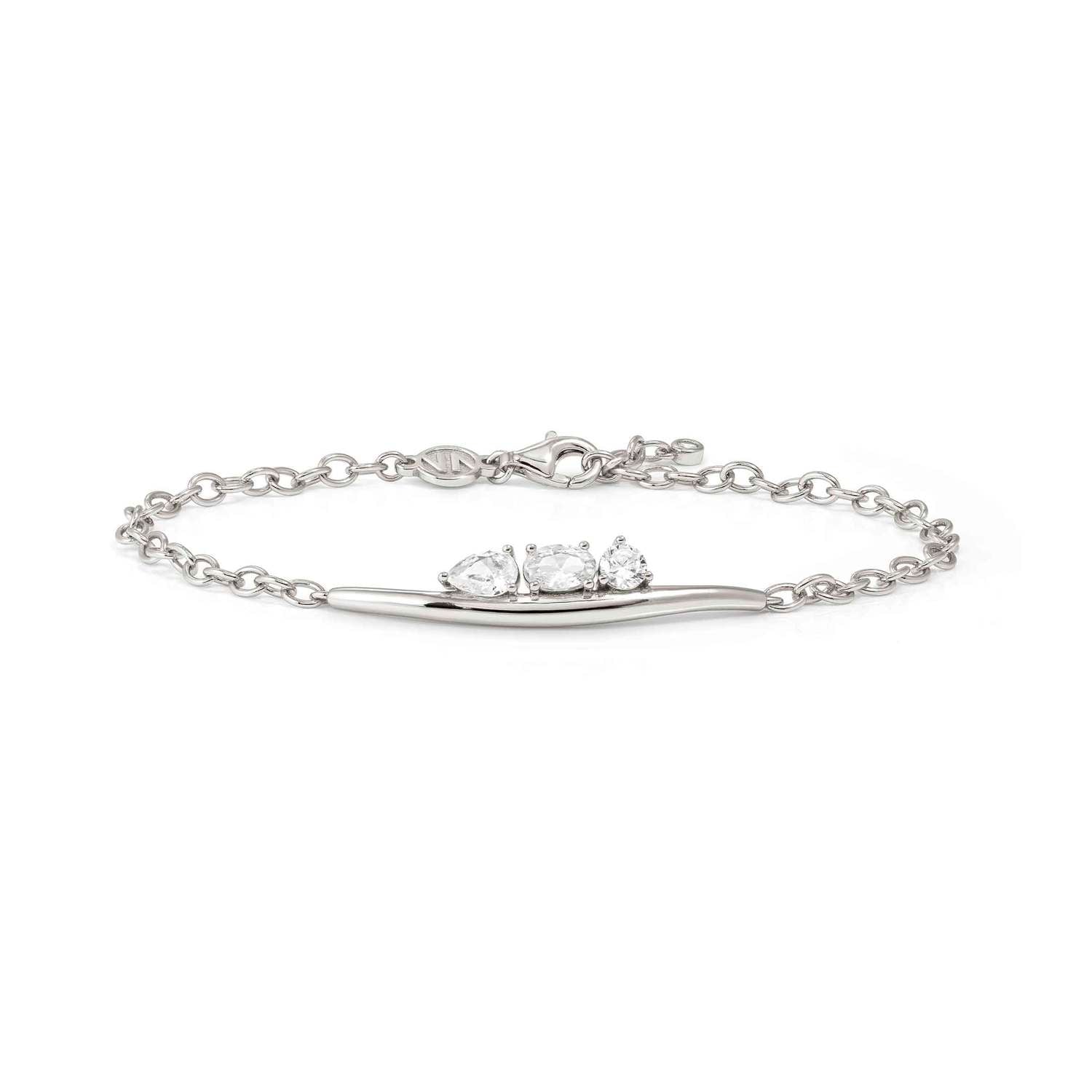 Nomination My Rebel Art Bracelet Silver with CZ silver