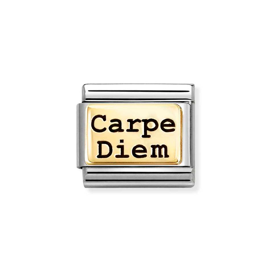 Nomination Classic Carpe Diem Charm in Gold