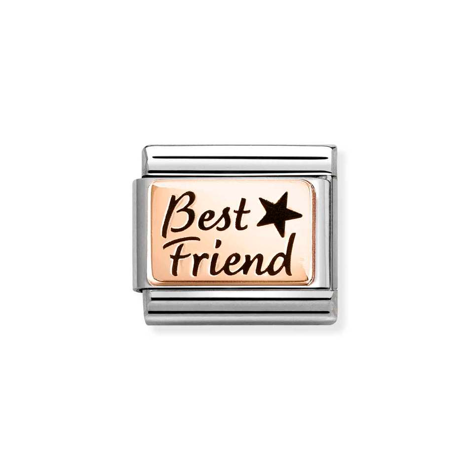 Nomination Classic Link Best Friend Charm in Rose Gold