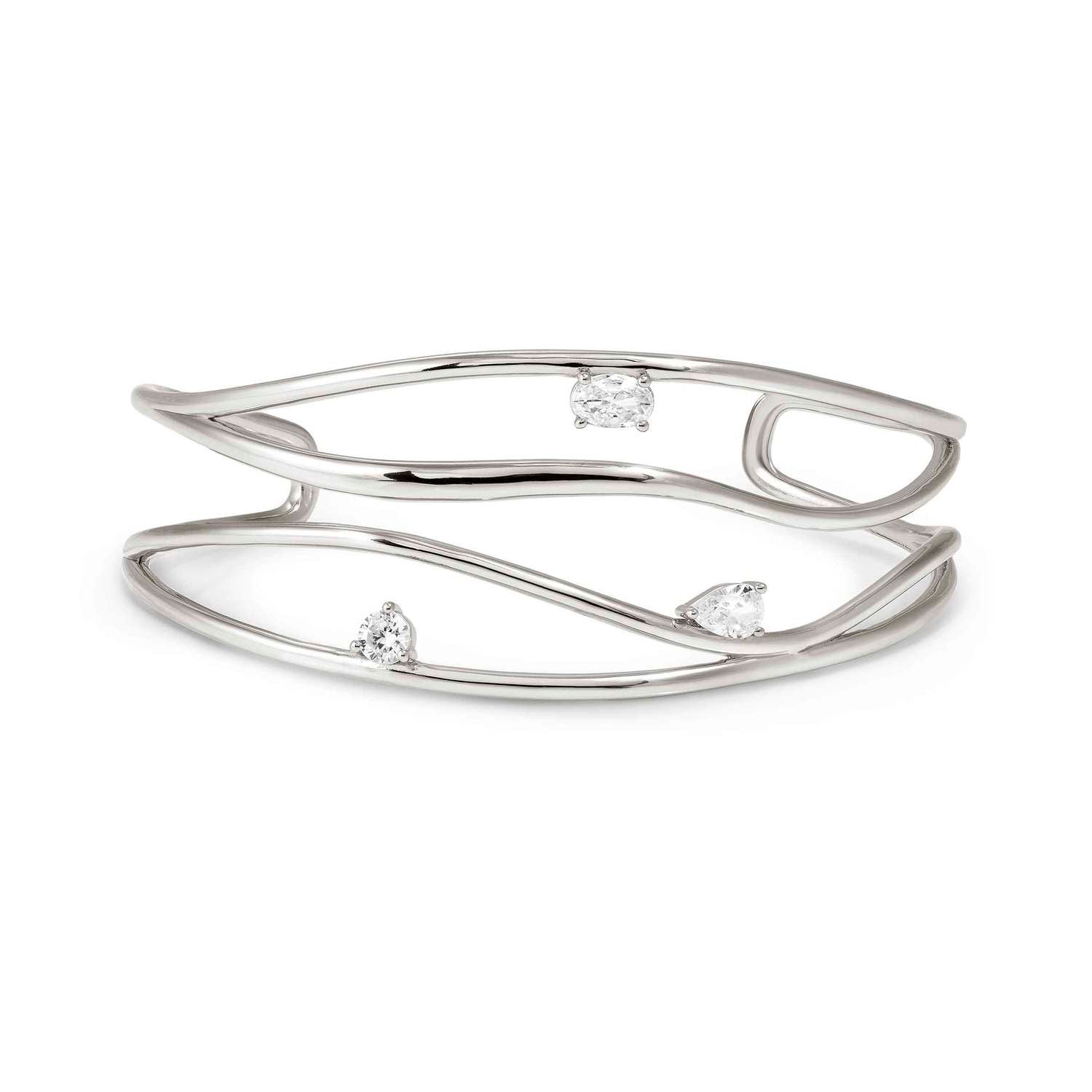 Nomination My Rebel Art Large Bangle Silver with CZ