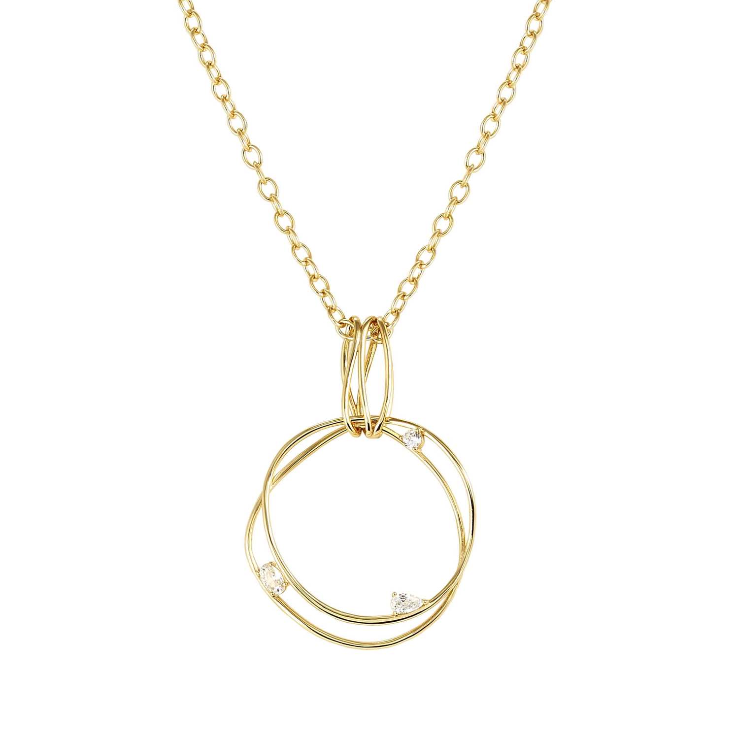 Nomination My Rebel Art Round Necklace small gold