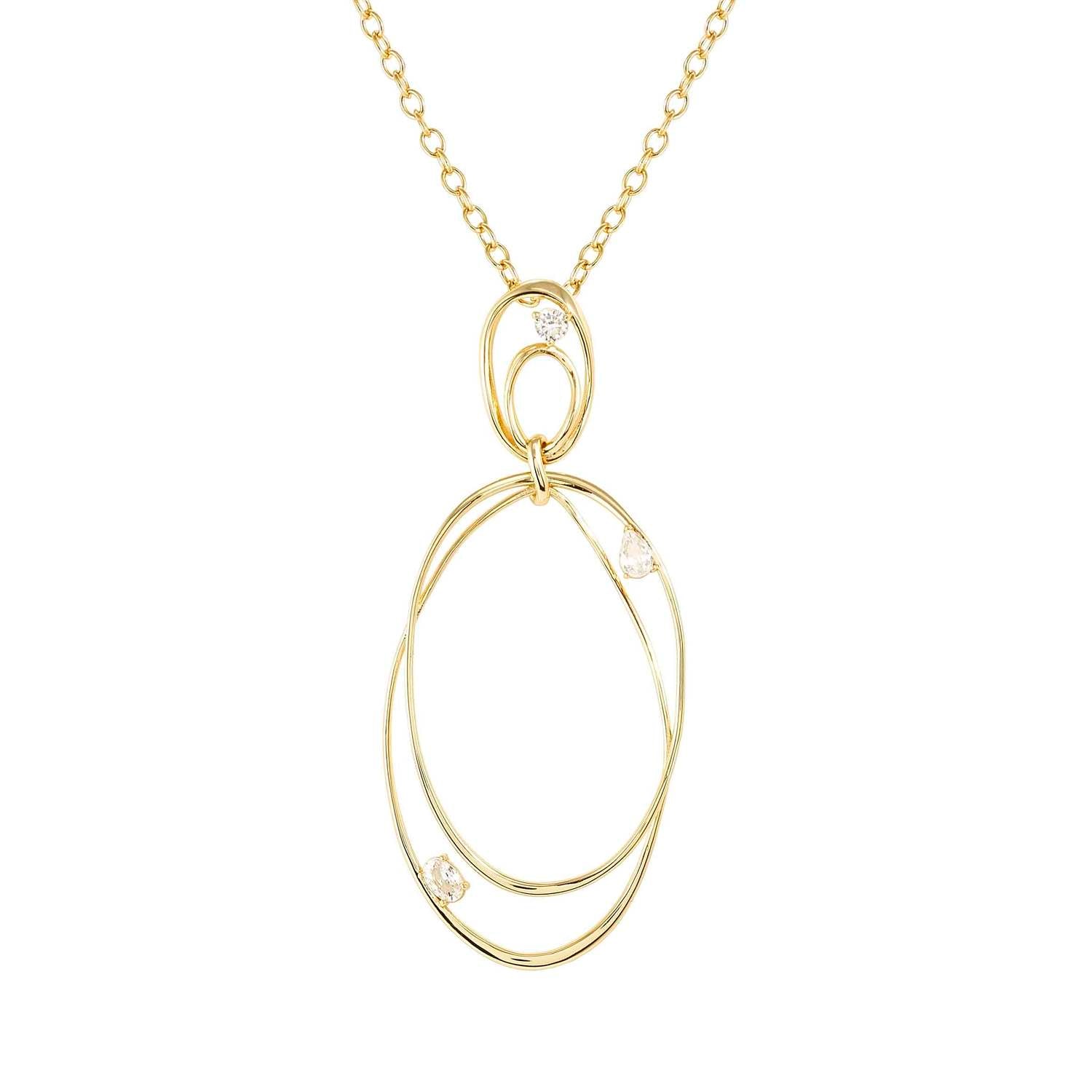 Nomination My Rebel Art Large Oval Necklace gold