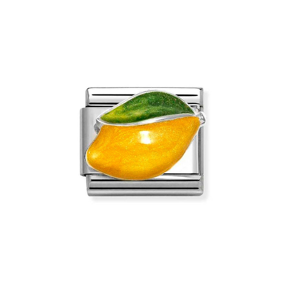 Nomination Classic Link Lemon Charm in Silver
