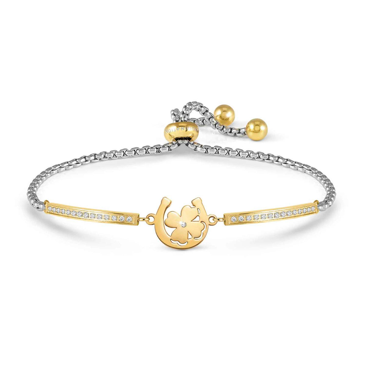 Nomination Milleluci Beloved Edition Horseshoe & Clover Bracelet gold