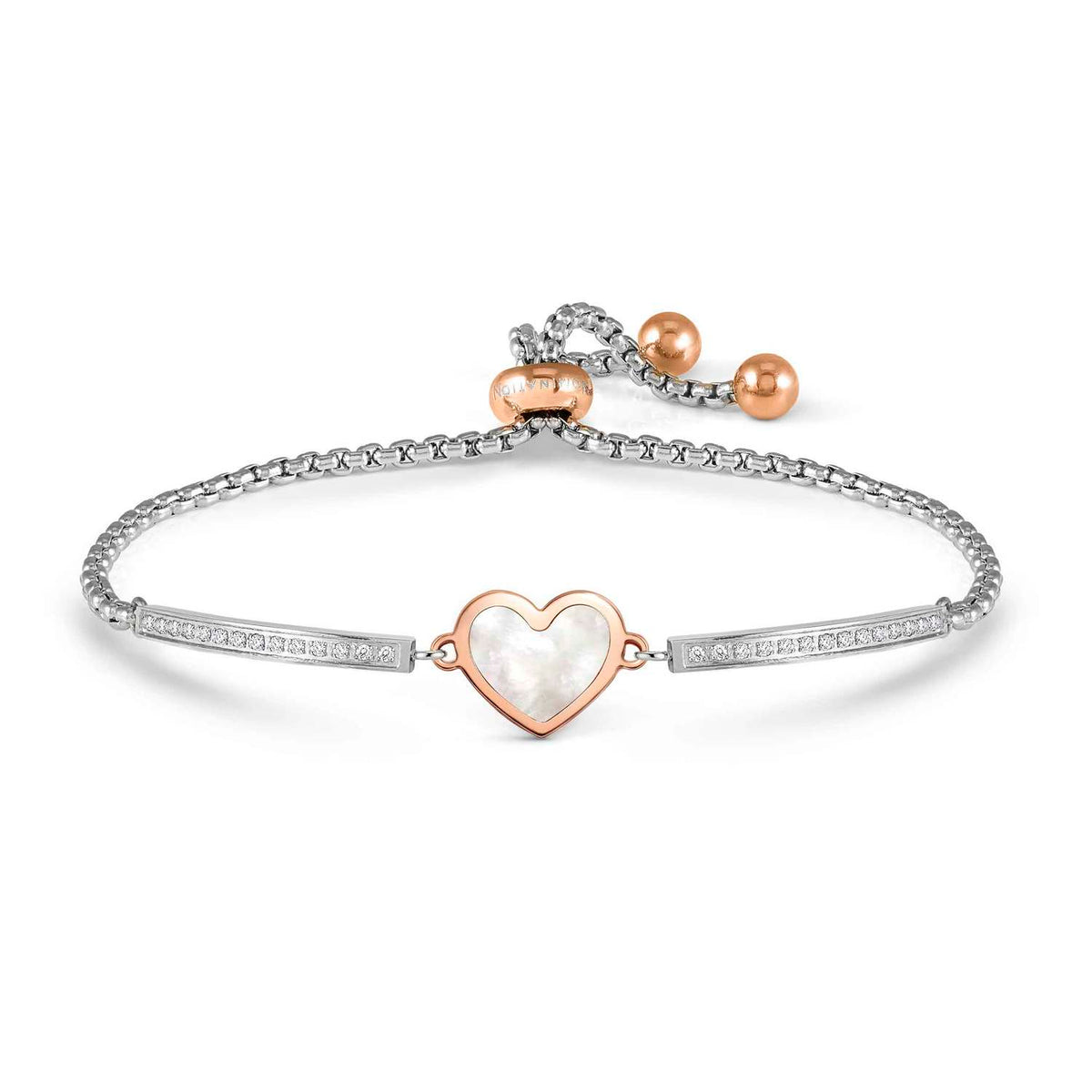 Nomination Milleluci Beloved Edition Mother of Pearl Heart Bracelet rose