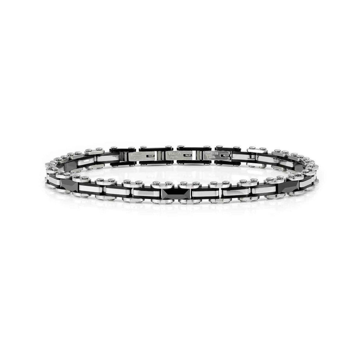 Nomination Virtus Code Steel Bracelet Black & Steel