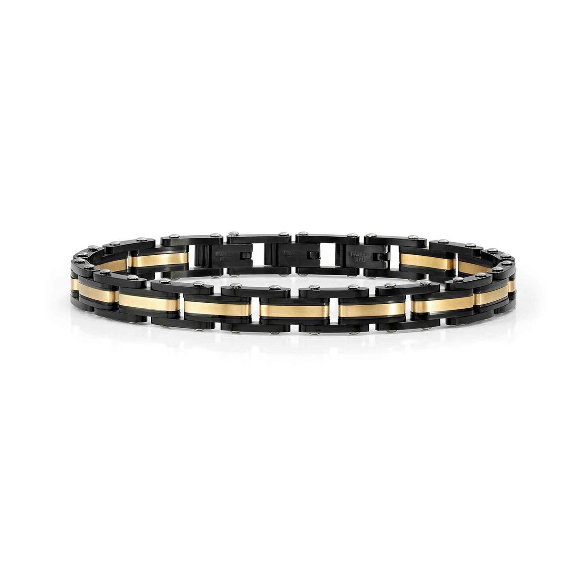 Nomination Virtus Code Steel Bracelet Black & Gold