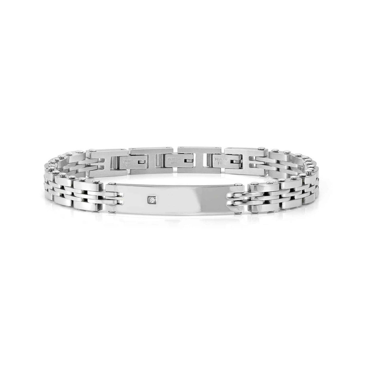 Nomination Virtus Code Steel & Diamond PVD Bracelet