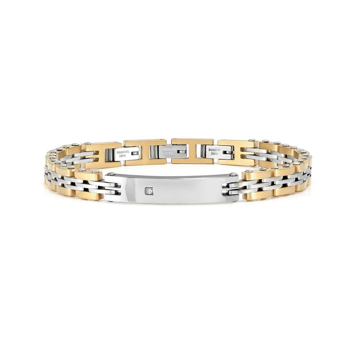 Nomination Virtus Code Steel & Diamond PVD Bracelet