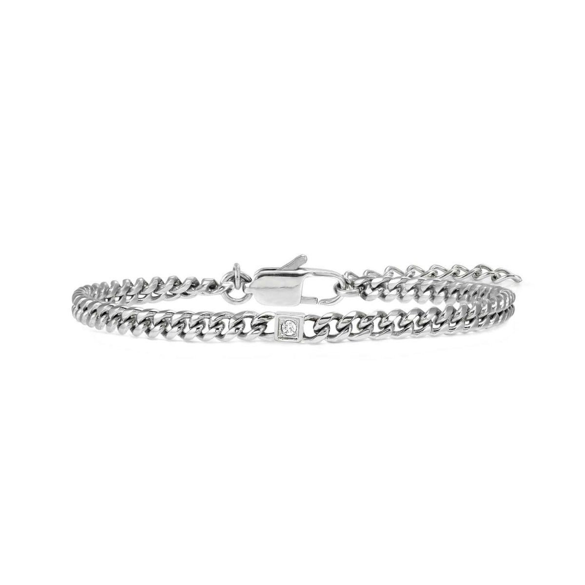 Nomination Virtus Code Steel & Diamond Bracelet