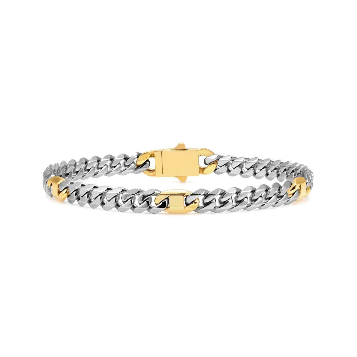 Nomination Bold Steel Gold PVD & Steel Curb Bracelet