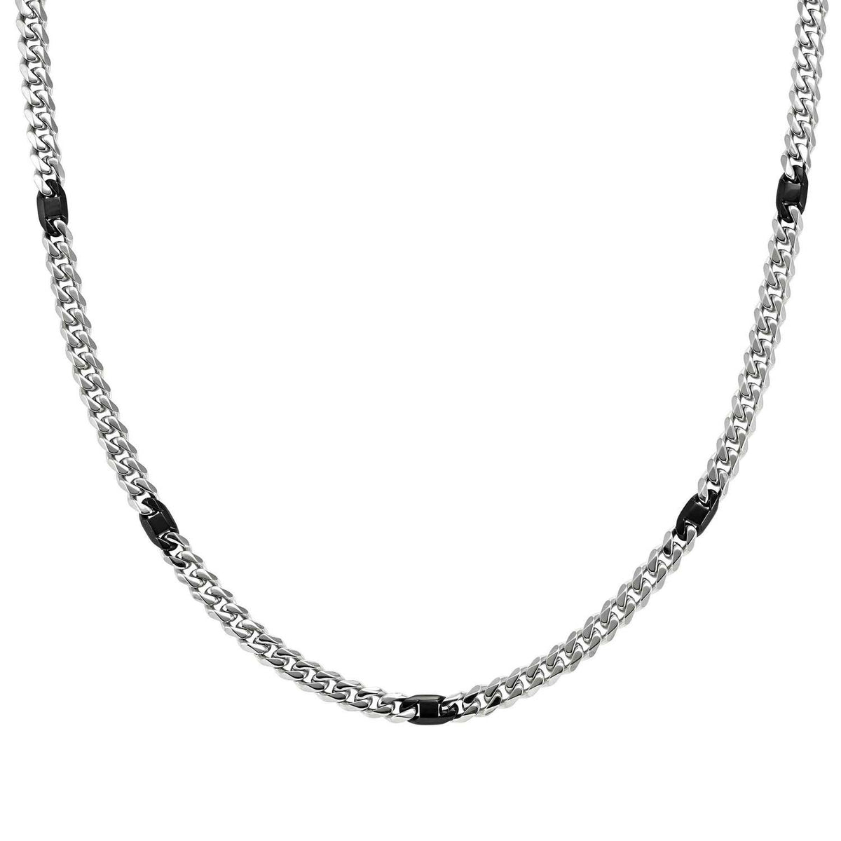 Nomination Bold Steel  Black PVD Curb Necklace