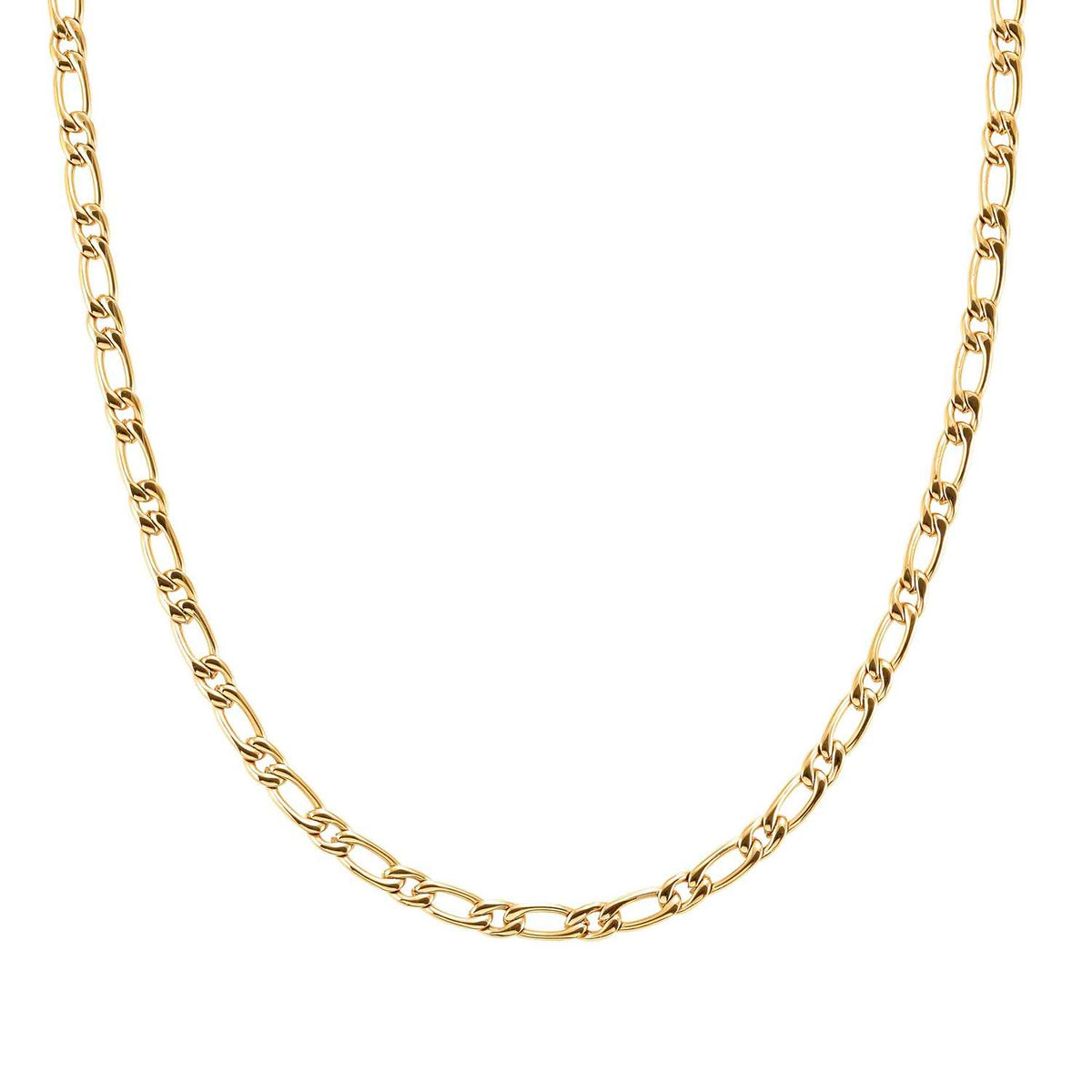 Nomination Bold Steel Gold PVD Figaro Necklace