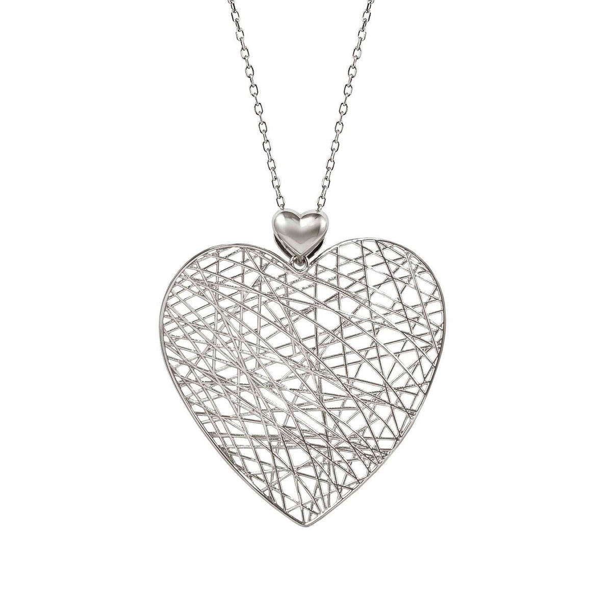 Nomination Leaf of Light Large Heart Necklace