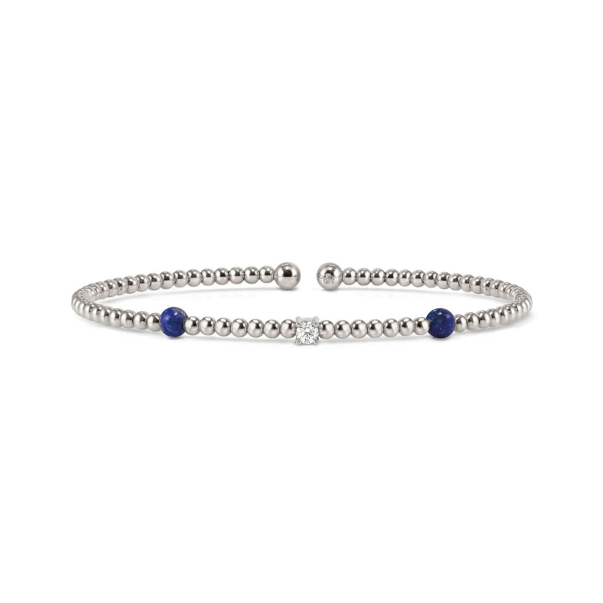 Nomination Siren Dream Bead & Stone Bracelet silver lapis
