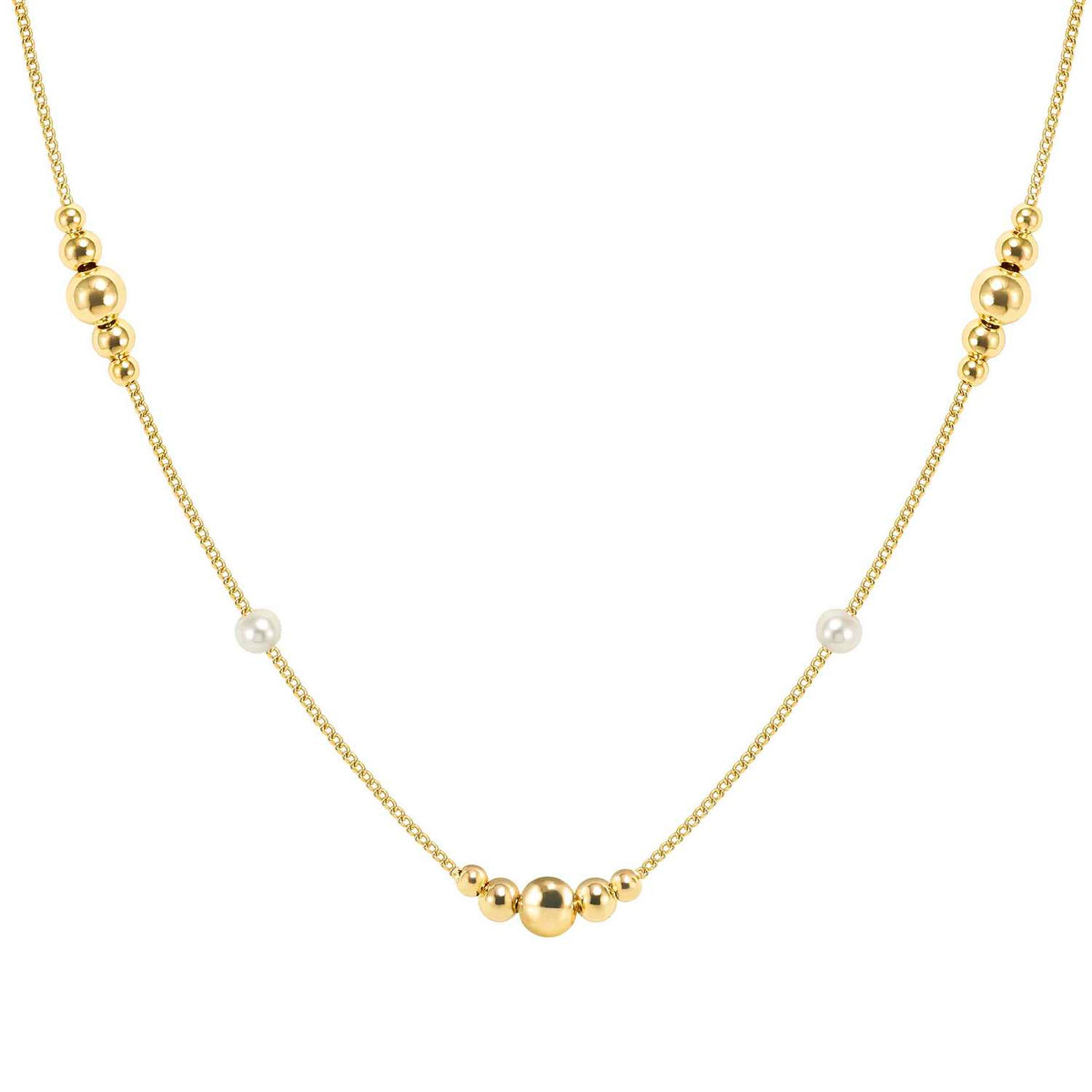 Nomination Siren Dream Pearl & Bead Necklace gold